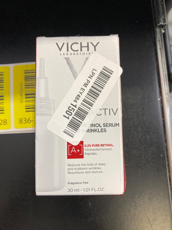 Photo 1 of Vichy LiftActiv Pure Retinol Serum for Face, Anti-Aging Face Serum for Wrinkles & Fine Lines, .2% Retinol + Peptides, Resurfaces Skin Sexture To Smooth & Firm Skin, 1 Fl. Oz.