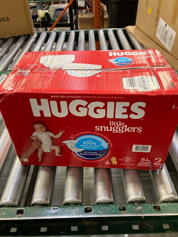 Photo 1 of Huggies Size 2 Diapers, Little Snugglers Baby Diapers, Size 2 (12-18 lbs), 84 Count, Packaging May Vary
