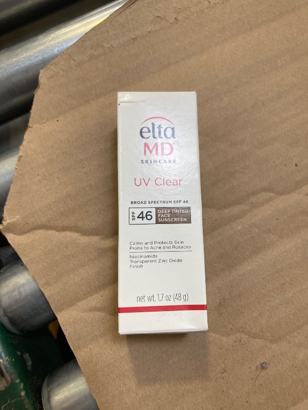 Photo 1 of EltaMD UV Clear Tinted Face Sunscreen, Oil-Free Face Moisturizer with SPF 46, Dermatology Tinted Moisturizer, Facial Travel Size Sunscreen with Zinc Oxide, 1.7 oz Pump