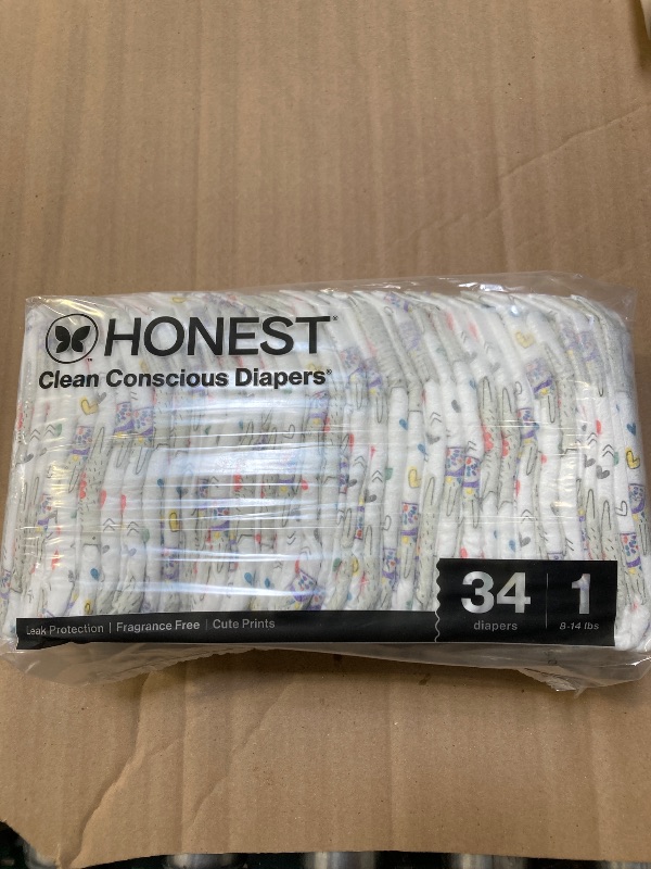 Photo 1 of Honest Diapers Size 1, 34ct