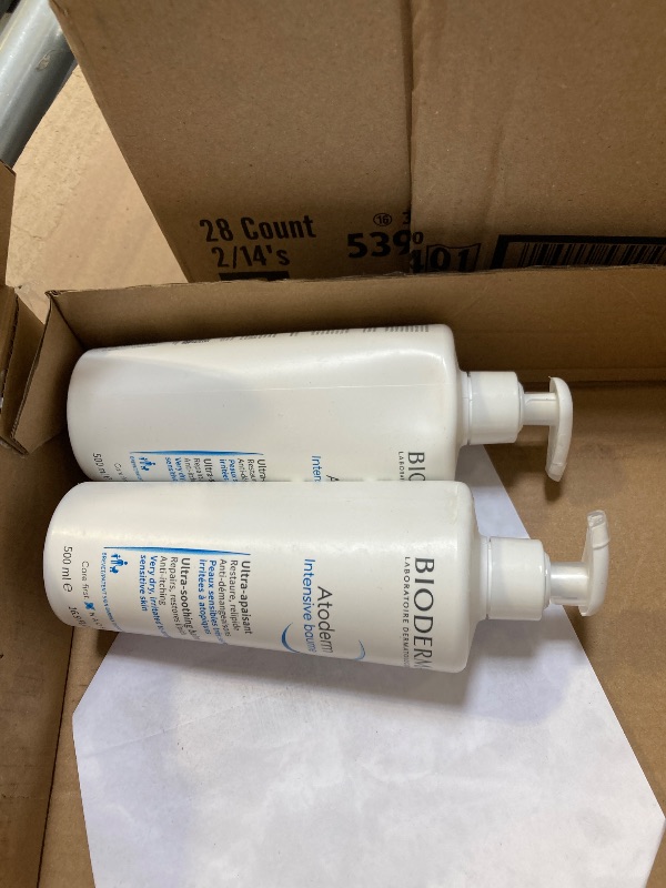 Photo 1 of Bioderma Atoderm Intensive Balm Duo Pack Ultra-Nourishing Body Cream for Very Dry Skin, 2x16.9 Fl Oz