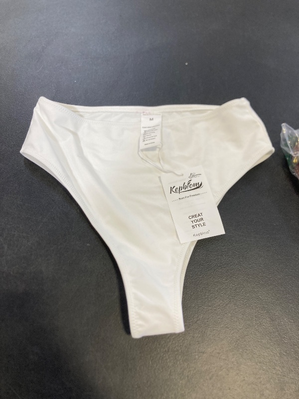 Photo 1 of Kepblom Women's High Waisted Bikini Bottom - High Cut Cheeky Rave Bottoms for Beach, Swimming Pool,Rave Festivals
 medium