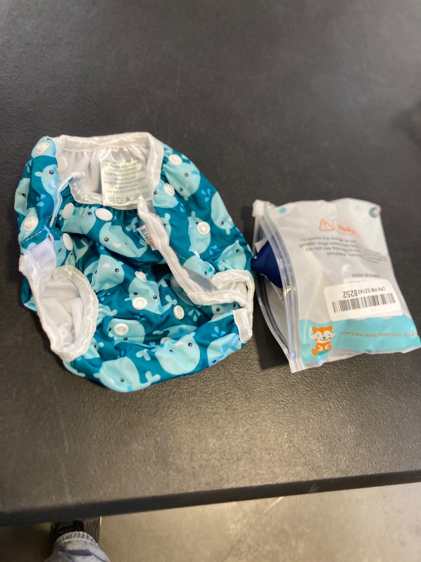 Photo 1 of alva baby whale cloth diapers 2 count medium 