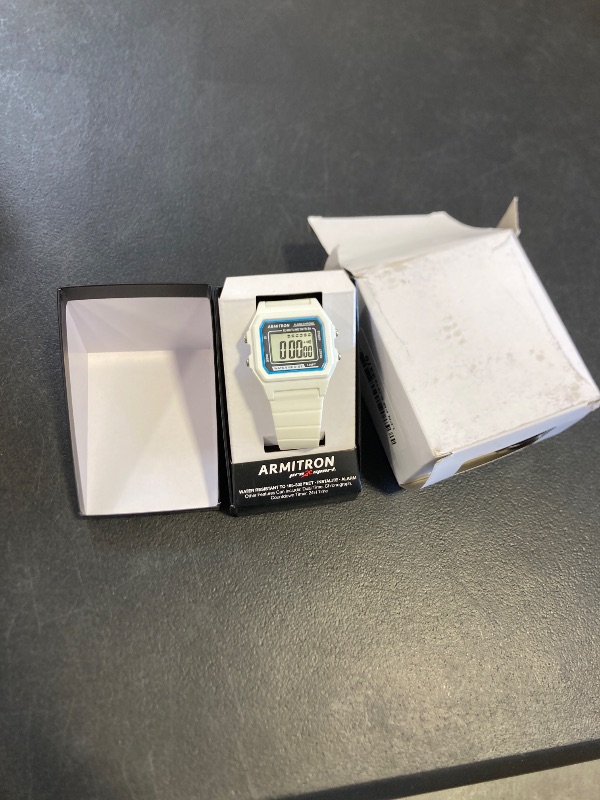 Photo 1 of Armitron Sport Unisex Digital White Silicone Strap Watch, 40/8447WHT
