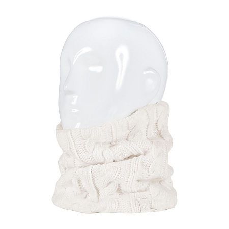 Photo 1 of Heat Holders Emily Cable Neck Warmer Oblong Cold Weather Scarf, One Size, White
