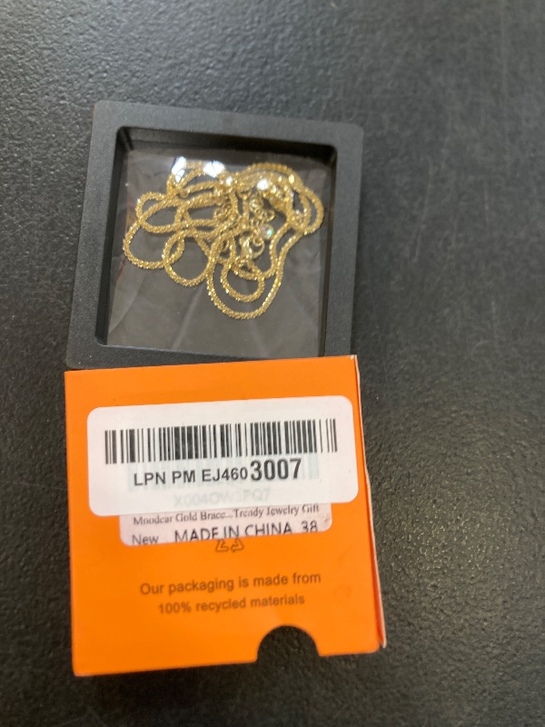 Photo 1 of Moodear Gold Hand Chain for Women - Dainty 14K Gold Plated Ring Bracelet Cute Adjustable Sparking Link Chain Layered Bracelets Non Tarnish Trendy Jewelry Gift