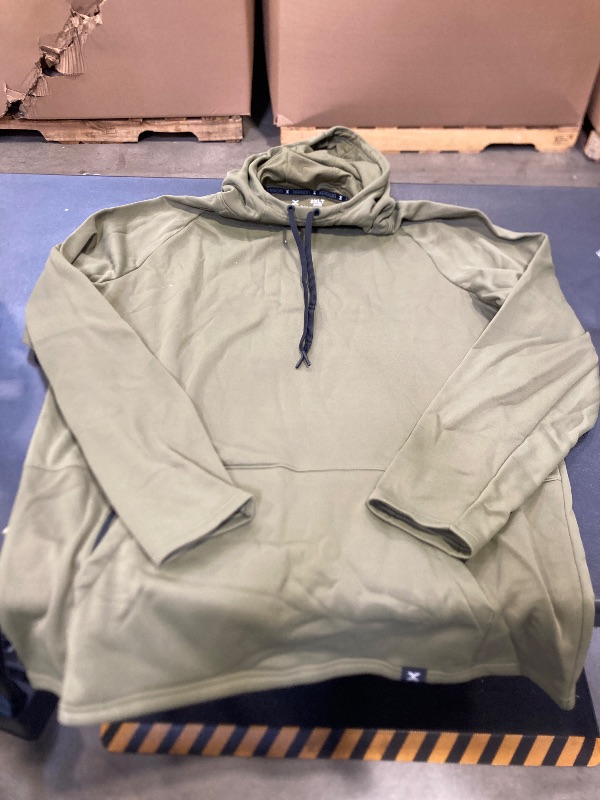 Photo 1 of xersion mens green pull over hoodie size 2XLT