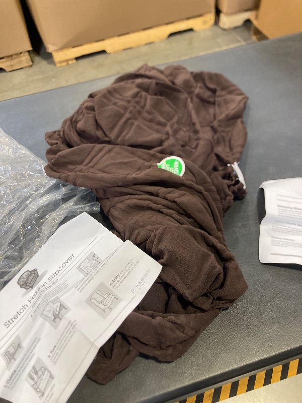 Photo 1 of BROWN STRETCH FABRIC SLIP COVER