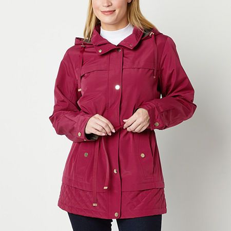 Photo 1 of St. John's Bay Womens Removable Hood Midweight Anorak, X-large, Red
