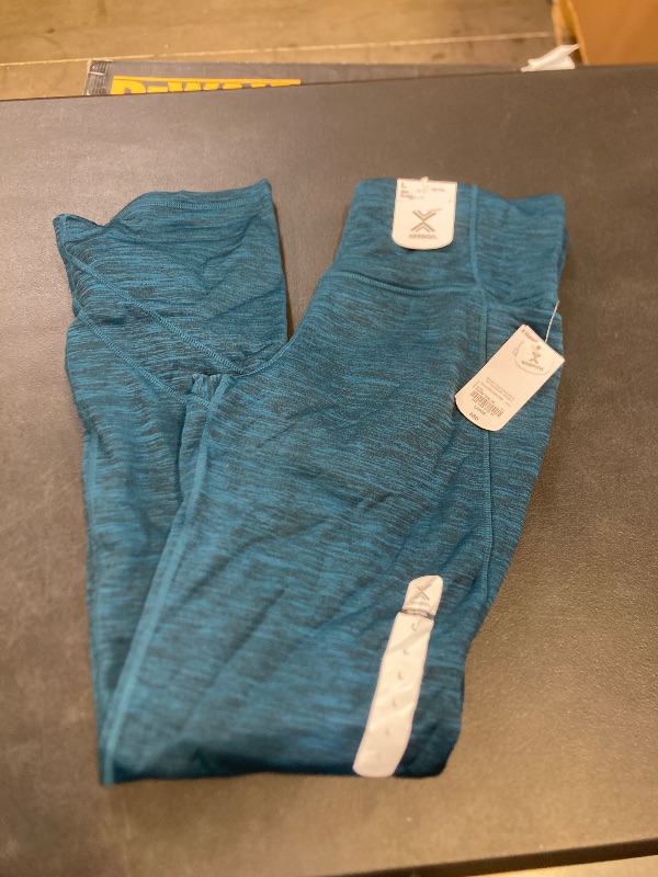 Photo 1 of xersion womens tahoe teal slim straigt high rise leggings size large 