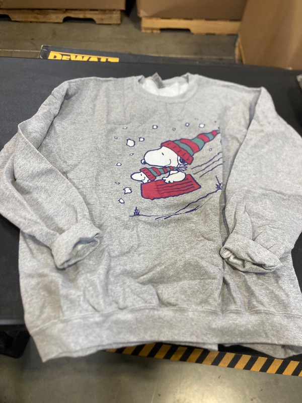Photo 1 of gildan heavy blend grey snoopy crew neck size 2xl