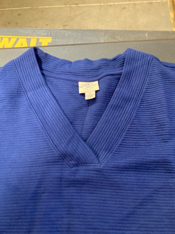 Photo 1 of st johns bay 2xl navy blue long sleeve v-neck 