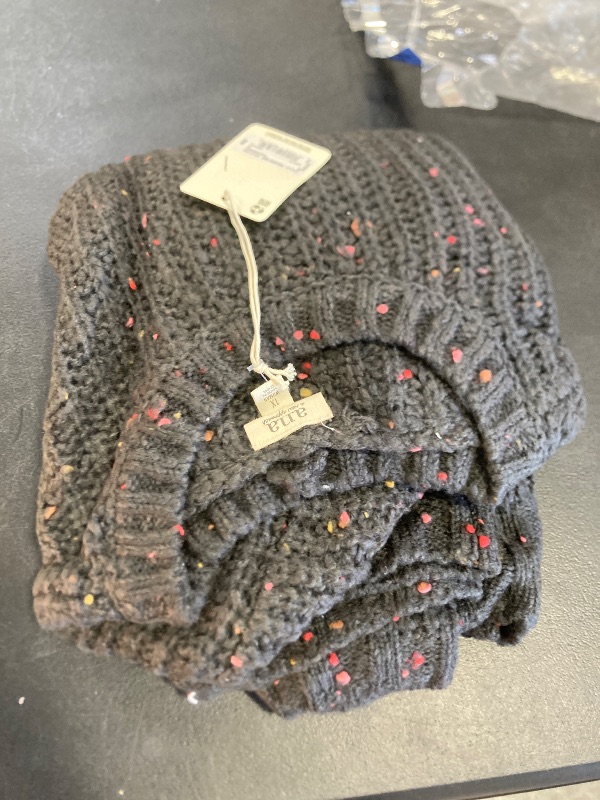 Photo 1 of A.n.a Plus Womens Crew Neck Long Sleeve Pullover Sweater, 1x, Black
