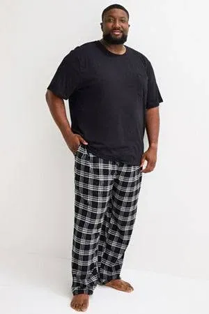 Photo 1 of st johns bay black and grey plaid pajama pants size 4xlt