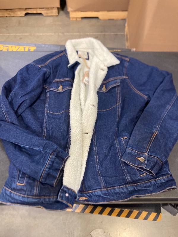 Photo 1 of Victory Outfitters Men's Sherpa Lined Washed Denim Jacket
size xlt