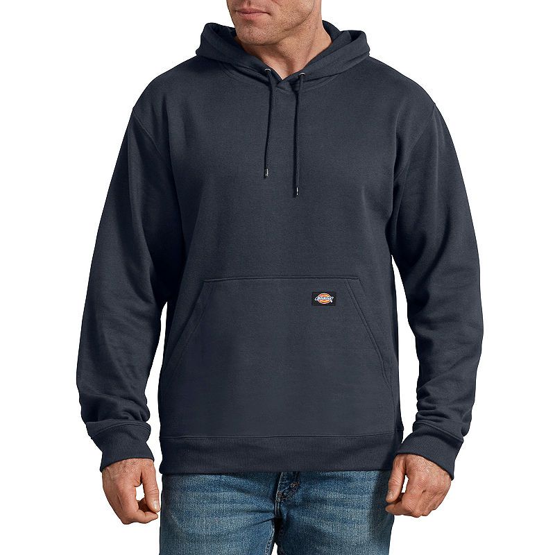 Photo 1 of Dickies Midweight Fleece Mens Long Sleeve Hoodie, Medium, Blue
