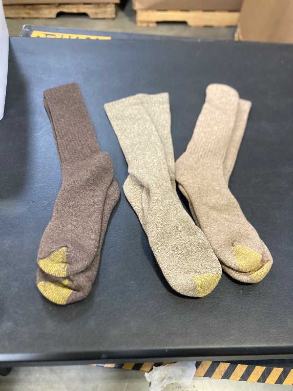 Photo 1 of 3 pack tan men colored high socks