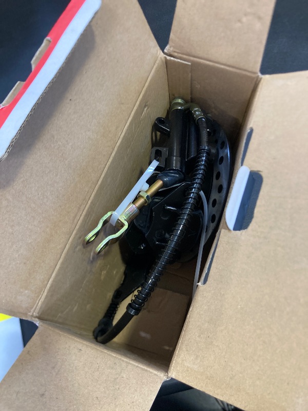 Photo 1 of Rear Foot Brake Master Cylinder Caliper Assembly with Brake Disc for 50cc 70cc 90cc 110cc 125cc Taotao 125D Boulder B1 Coolster Kazuma SunL RPS Icebear 3050HD 3050C Yamoto Vitacci ATV