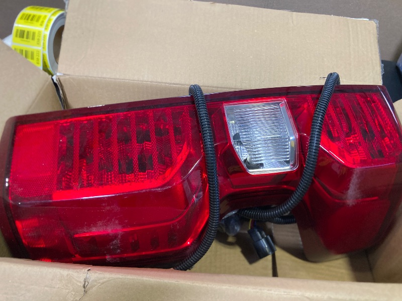 Photo 1 of OKLPF Rear Brake Tail Lights Compatible With 2019 2020 2021 2022 2023 2024 Chevy Silverado 1500 2500HD 3500HD,Replacement Red Taillight Assembly,Included Bulbs and Harness,Right Passenger Side