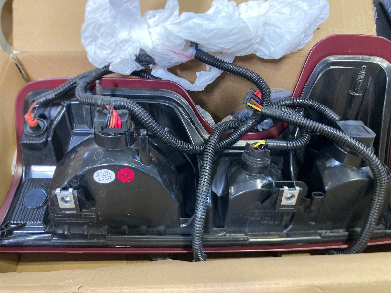 Photo 1 of OKLPF Rear Brake Tail Lights Compatible With 2019 2020 2021 2022 2023 2024 Chevy Silverado 1500 2500HD 3500HD,Replacement Red Taillight Assembly,Included Bulbs and Harness,Right Passenger Side