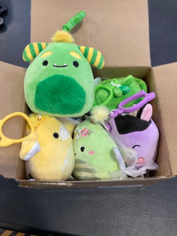 Photo 1 of Squishmallows Original 5-Pack Clip – Official Jazwares Plush (Clips) (Amazon Exclusive)