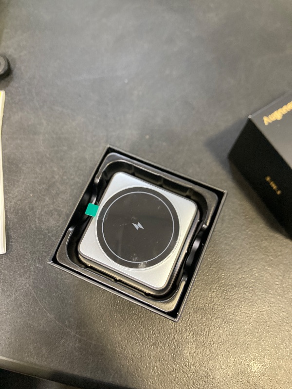 Photo 1 of ?2025 Upgraded?Wireless Charger 3 in 1, Foldable Wireless Charging Station with Night Light for Apple MagSafe Charger, Travel Magnetic Charger Stand, Nightstand Fast 15W Charging Station (20W Adapter)