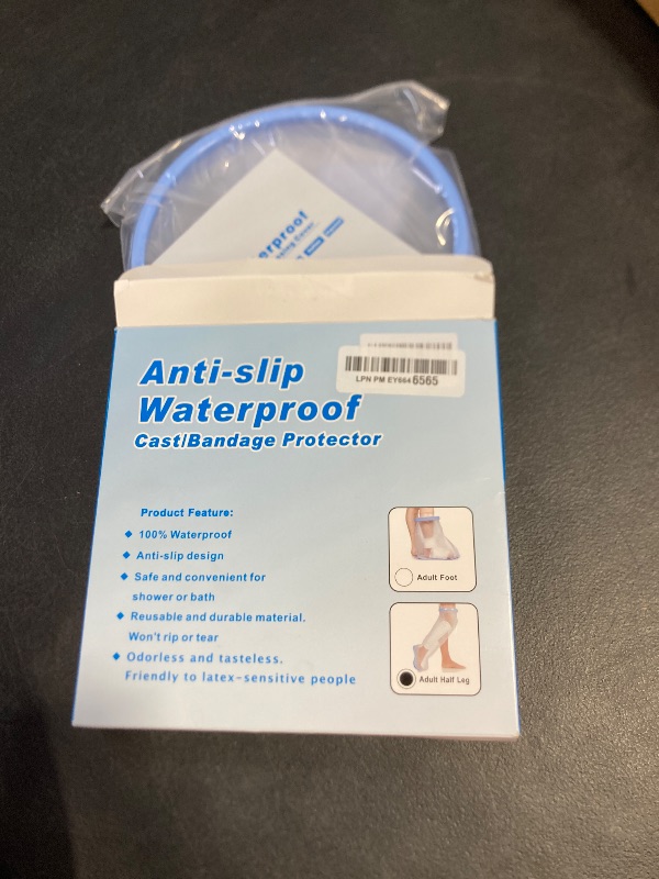 Photo 1 of Qinaoco Waterproof Leg Cast Cover for Shower Adult, Cast Protector for Shower Leg Adult With Non-Slip Bottom, Leg Cast Bag for Shower Foot Cover for Shower After Surgery Reusable