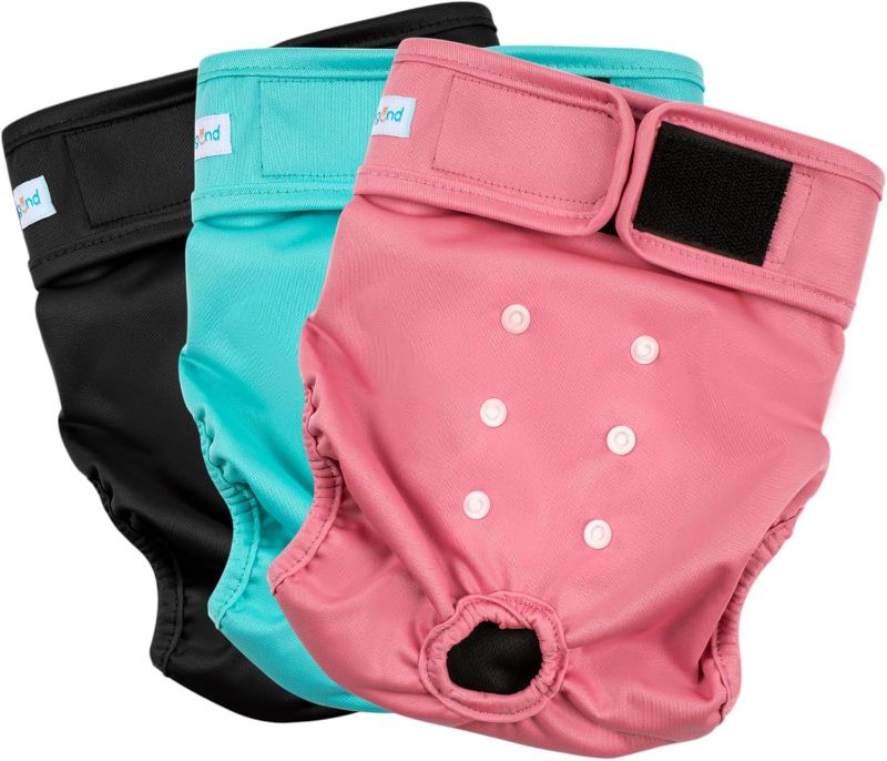 Photo 1 of Paw Legend Washable Reusable Female Dog Period Diapers for Heat Doggie Puppy Diapers for Female Dogs (3 Pack,X-Small)
