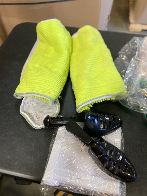 Photo 1 of 2 Pcs Shoe Washing Machine Bags, XXL Shoe Laundry Bags for Washer and Dryer, Sturdy Zipper with Hook Design, 2 Sneaker Dry Bags Included, Reusable Washing Bag for Sneaker, Tennis, Green 2 Packs
