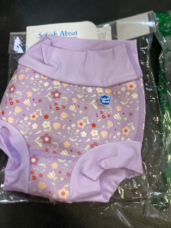 Photo 1 of Splash About Happy Nappy Duo Reusable Swim Diaper, Lilac Spring, 12-24 Months