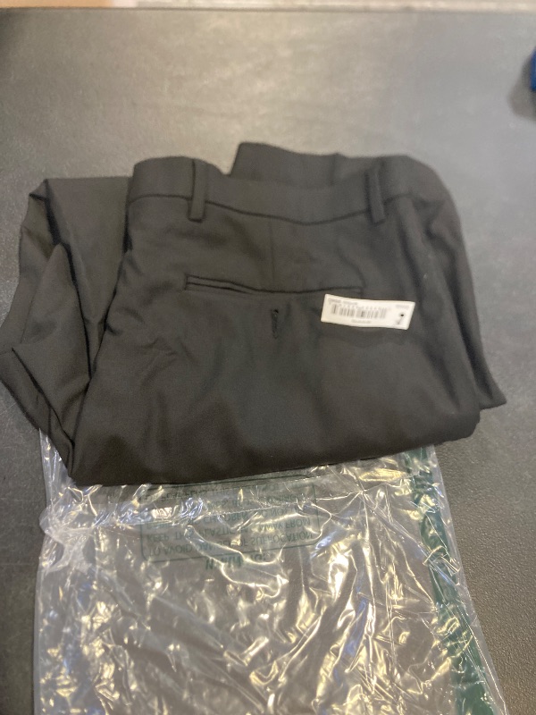 Photo 1 of Amazon Essentials Men's Classic-Fit Wrinkle-Resistant Stretch Dress Pants, Black, 35W x 29L