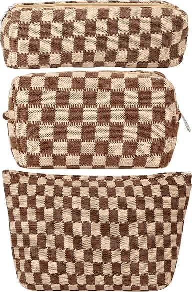 Photo 1 of LYDZTION Makeup Bag Cosmetic Bag for Women,1Pcs Large Capacity Makeup Bags and 1Pcs Pencil Case Makeup Brushes Storage Bag Travel Toiletry Bag Organizer

