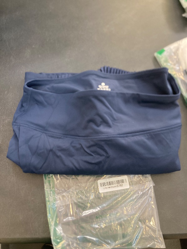 Photo 1 of THE GYM PEOPLE Women's High Waisted Tennis Skirts Crossover Hemline Back Pleated Golf Skorts with Inner Shorts Blue xl