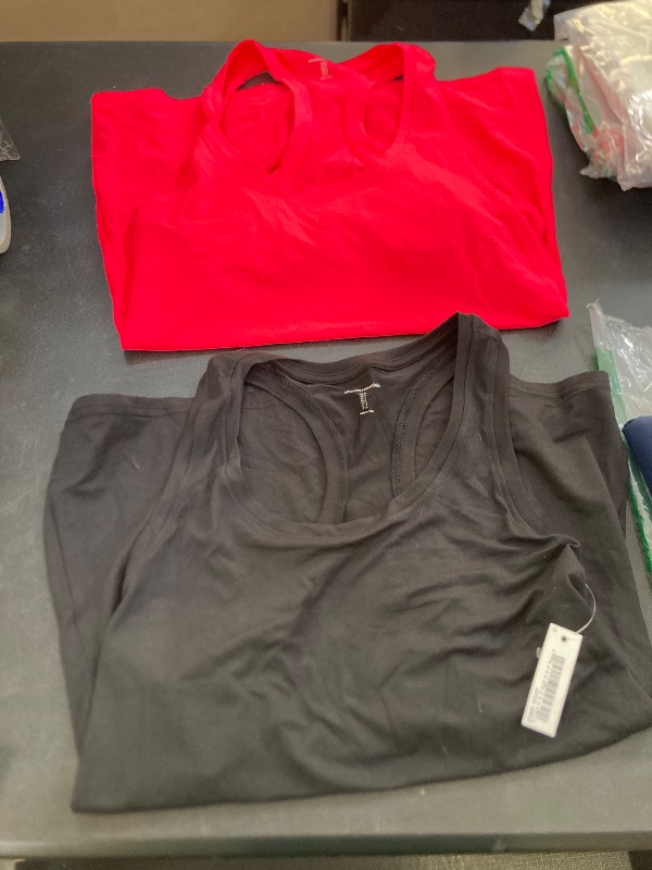 Photo 1 of 2 pack amazon essentials tank top size small 