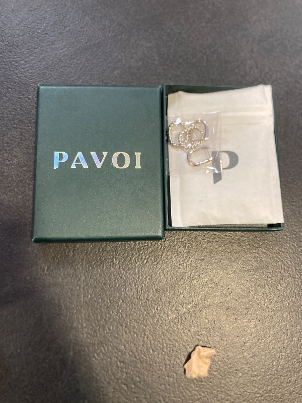 Photo 1 of PAVOI Rhodium Plated Convertible Twisted Rope and Plain Paperclip Link Earrings for Women - Braided Drop Dangle Huggie Hoop Earrings
