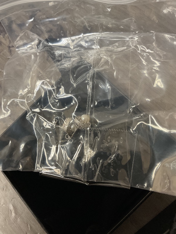 Photo 1 of Amazon Essentials Sterling Silver Freshwater Cultured Pearl and Created White Sapphire Halo Cushion Stud Earrings (previously Amazon Collection)