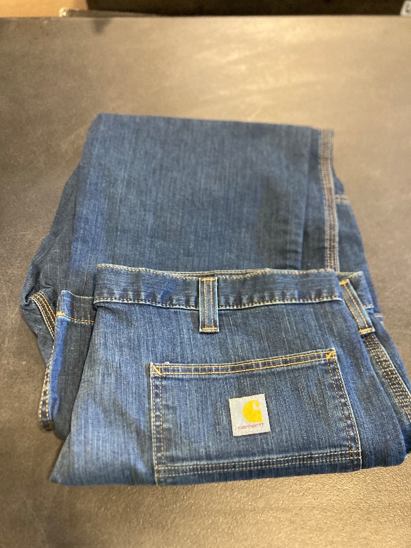 Photo 1 of Carhartt Men's Relaxed Straight Rugged Flex Denim Dungaree, Superior, W42 x L34