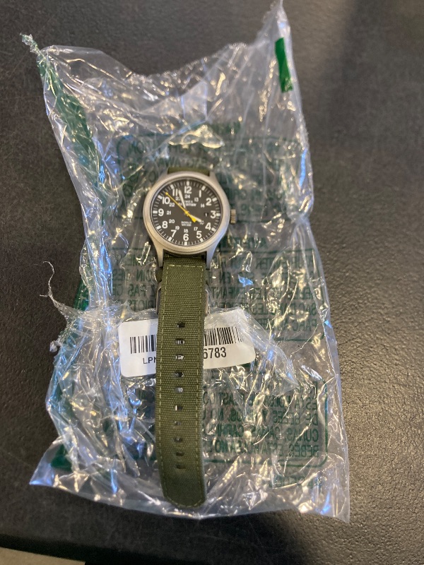 Photo 1 of Timex Men's Expedition Scout 40mm Watch – Black Dial Gray Case & Green Fabric Strap