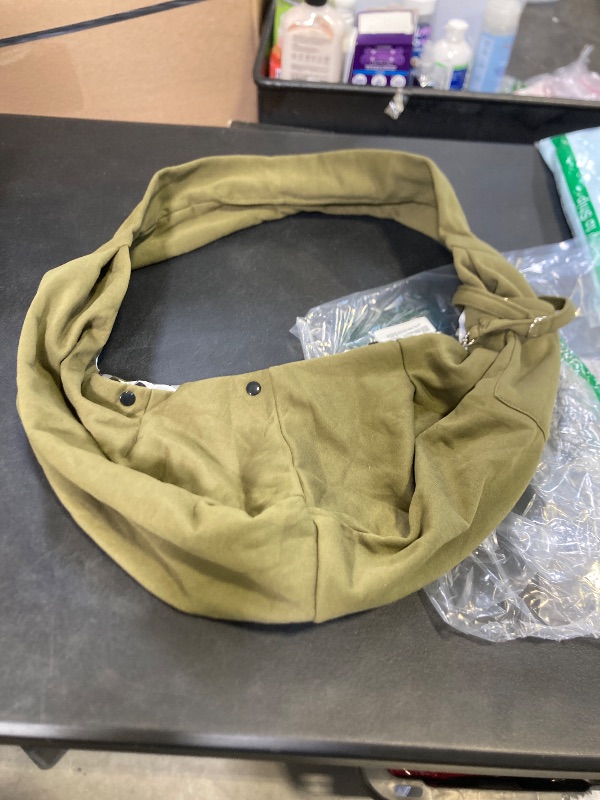 Photo 1 of green animal bag carrier