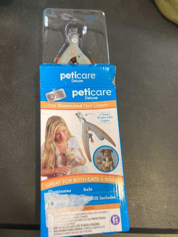 Photo 1 of Allstar Innovations PetiCare LED Light Pet Nail Clipper- Great for Trimming Cats & Dogs Nails & Claws, 5X Magnification That Doubles as a Nail Trapper, Quick-Clip, Steel Blades