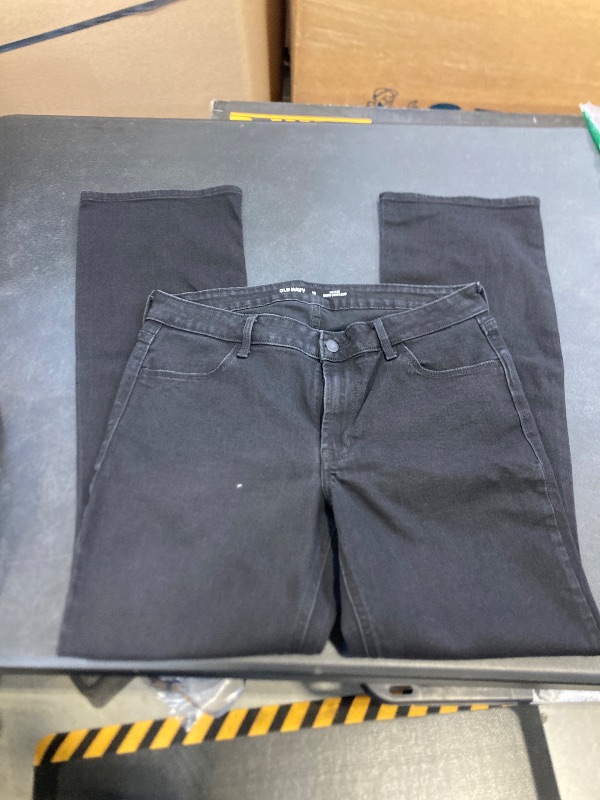 Photo 1 of old navy wow boo cut mid rise black jeans  size 12