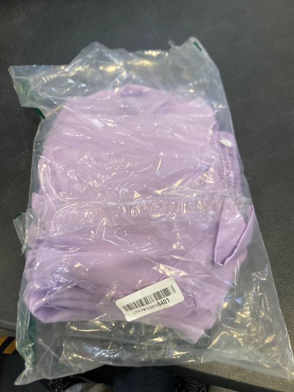 Photo 1 of fioukiay Girls Tiered Tulle Maxi Dress Flower Girl Dresses Vintage Ruffle Sleeve A-Line Formal Bridesmaid Wedding Party Dress (Purple, 10-11 Years)