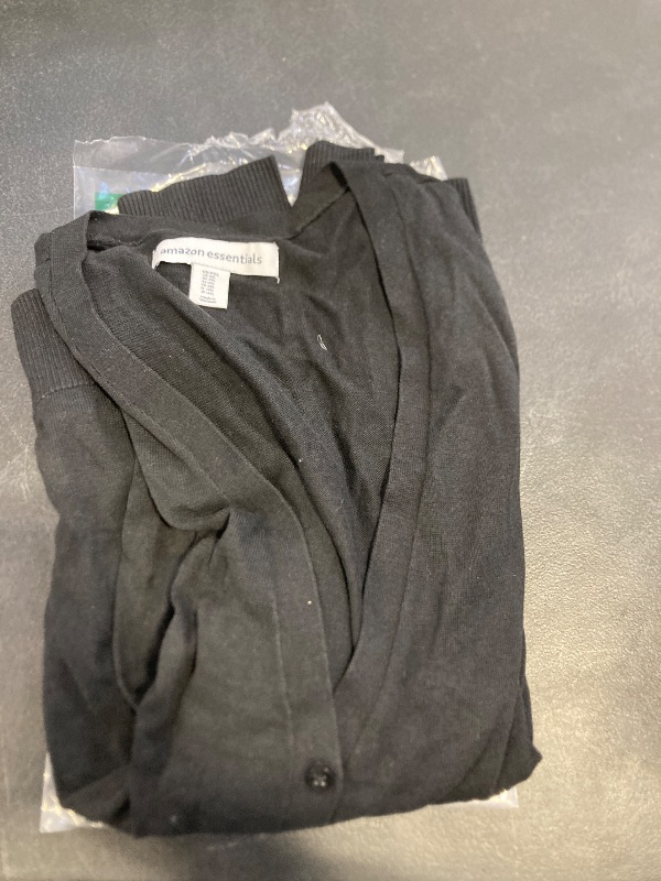 Photo 1 of Amazon Essentials Women's Lightweight V-Neck Cardigan Sweater (Available in Plus Size), Black, XX-Large