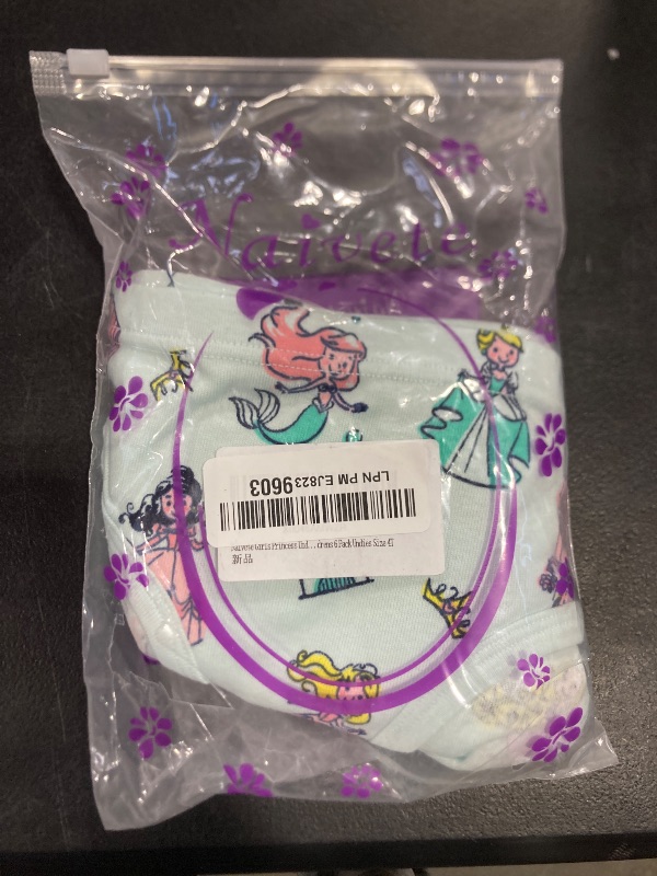 Photo 1 of Naivete Girls Princess Underwear Little Kids Unicorn Panties Toddler Cotton Breathable Comfort Mermaid Briefs Childrens 6 Pack Undies Size 4T