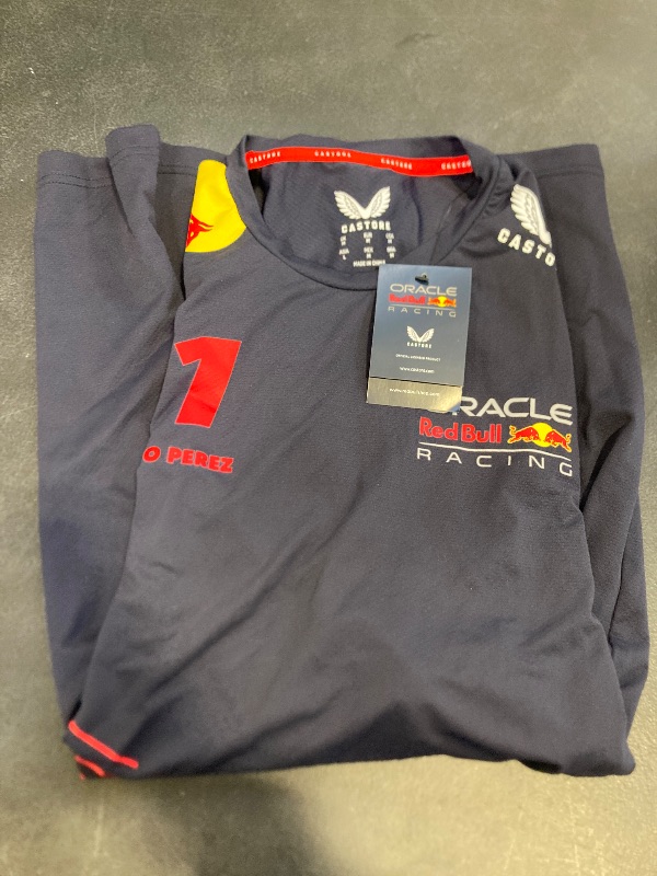 Photo 1 of Castore Red Bull Racing F1 Men's 2023 Sergio Checo Perez Team T-Shirt - M