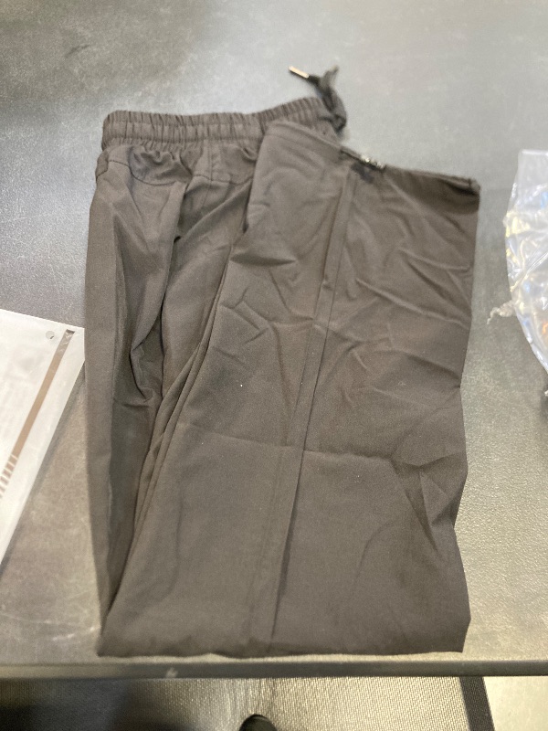 Photo 1 of EXARUS Girls Hiking Pants Joggers Kids Quick Dry Waterproof Cargo Athletic High Waisted Lightweight Zip Pockets Black 14Y