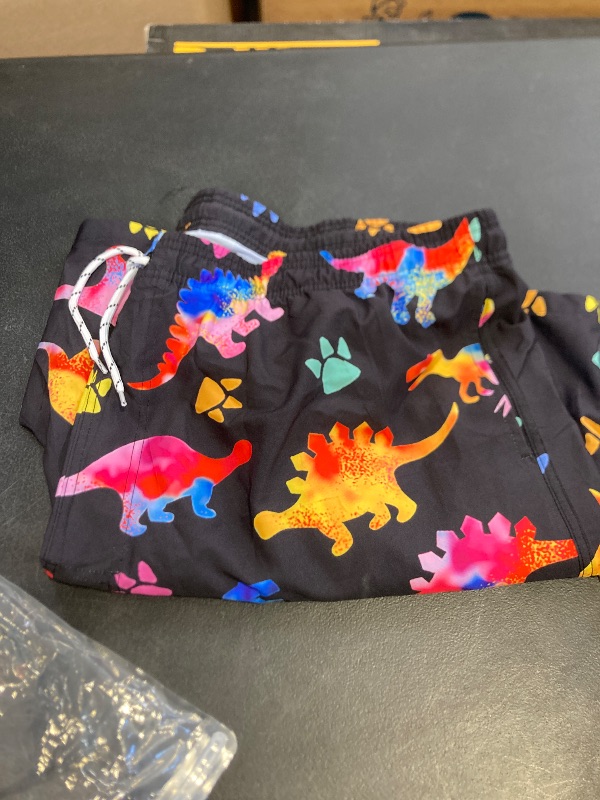Photo 1 of 4xl PIANHAUE Mens Swim Trunks with Compression Liner 5 Inch Inseam Quick Dry Colorful Dinosaur Swimwear Bathing Suit Swim Board Shorts with 4 Pockets