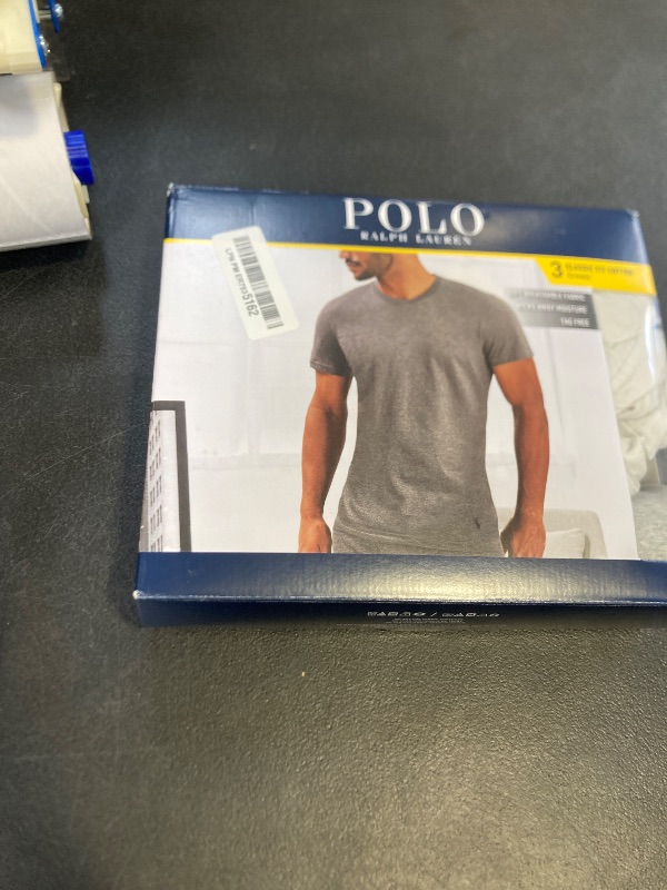 Photo 1 of POLO RALPH LAUREN Classic Fit Undershirt w/Wicking 3-Pack Crews Andover Heather/Madison Heather/Black MD