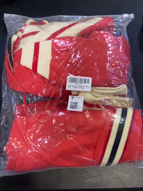 Photo 1 of dioxoib Track Suits for Men Set 2 Piece Tracksuits Mens Sweatsuits Sets Jogging Two Piece Outfits Athletic Clothes Jogger Sweat Suits Running Sport leisure Clothing Red Ai-TZ003-M