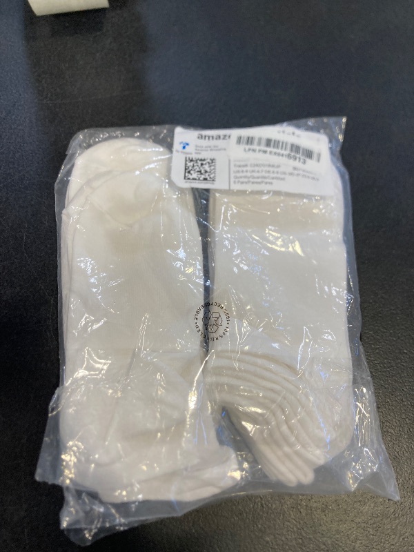 Photo 1 of Amazon Essentials Women's Casual Low-Cut Socks, Lightweight, 6 Pairs, White, 6-9